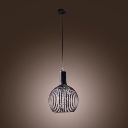 Modern Contemporary Lantern Crystal Mini Style Electroplated Pendant Light