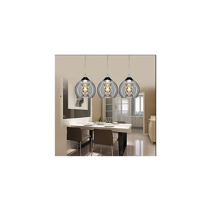 Glass Ball Pendant Lamp Three