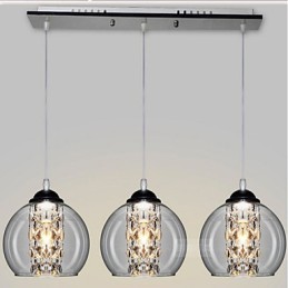 Glass Ball Pendant Lamp Three