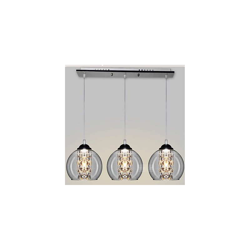 Glass Ball Pendant Lamp Three