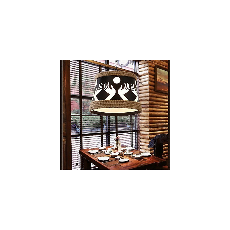 Hemp American Retro Cafe Simple Pastoral Chandelier