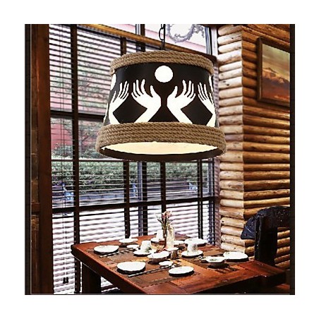 Hemp American Retro Cafe Simple Pastoral Chandelier