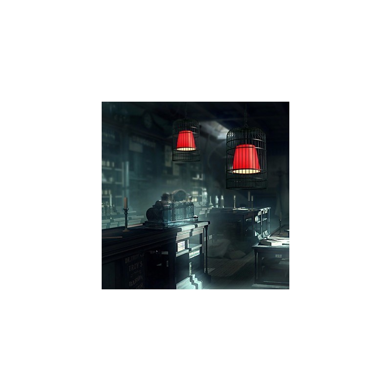 Chandelier Traditional Classic Retro Lantern Metal