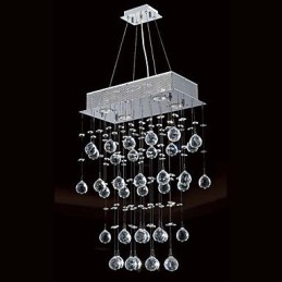 Modern Contemporary Crystal Mini Style Electroplated Chandelier Flush Mount