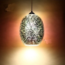 Simple table 3D Glass Creative Pendant