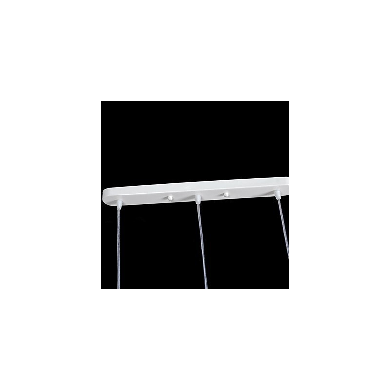 White Pendant Three Lights Pattern Glass Shade Hand Gilt European Retro Classic