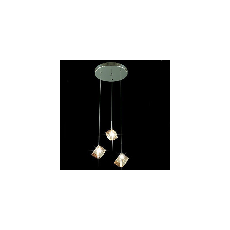 Fashion Crystal Lamp Three Head Crystal Pendant