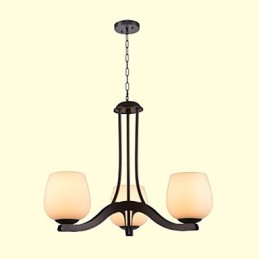 Traditional Classic Retro Mini Style Painting Metal Chandelier