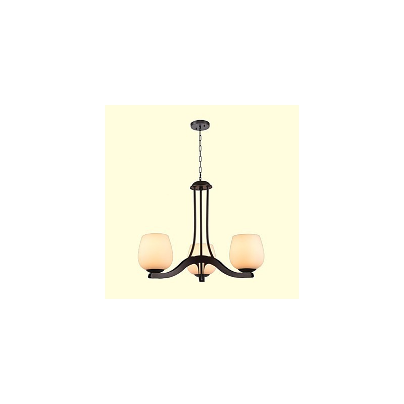 Traditional Classic Retro Mini Style Painting Metal Chandelier