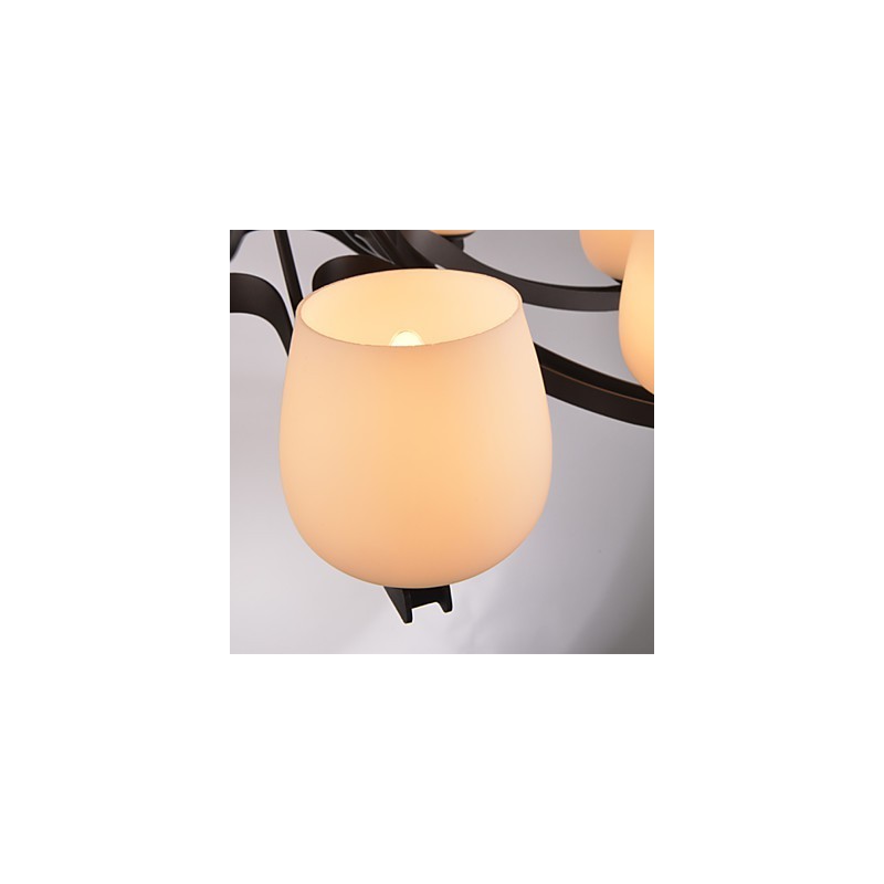 Traditional Classic Retro Mini Style Painting Metal Chandelier