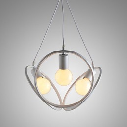 3 Lights Chandelier Pendant Light Traditional Classic Retro Metal