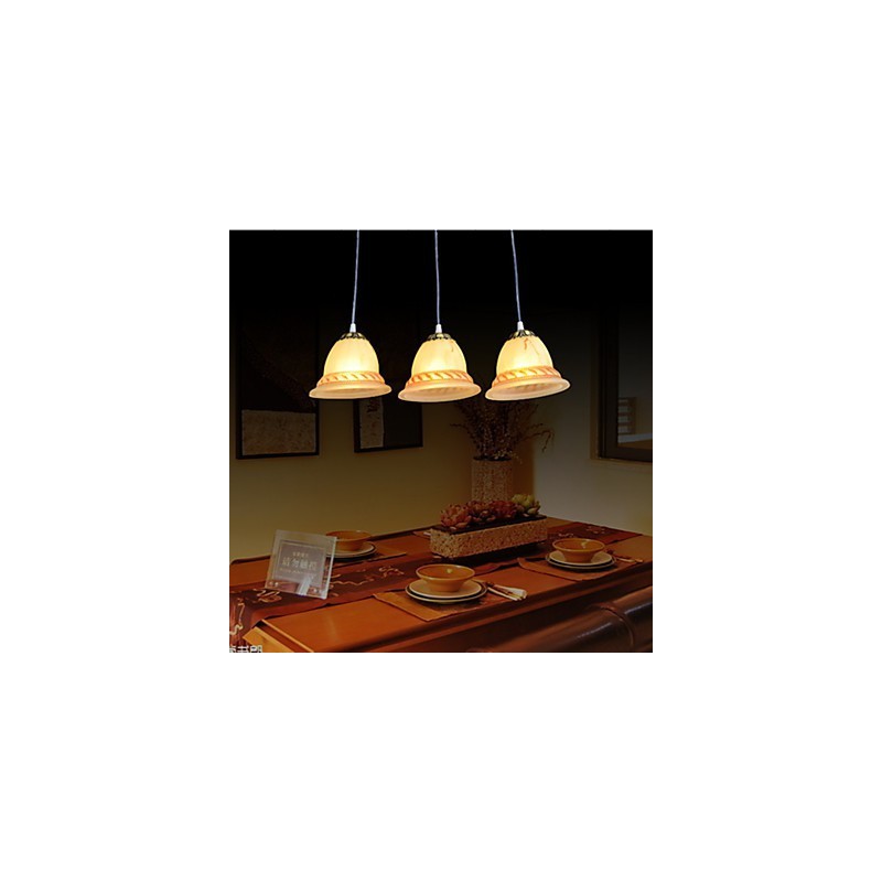 Pendant Three Lights Bronze European Retro Classic