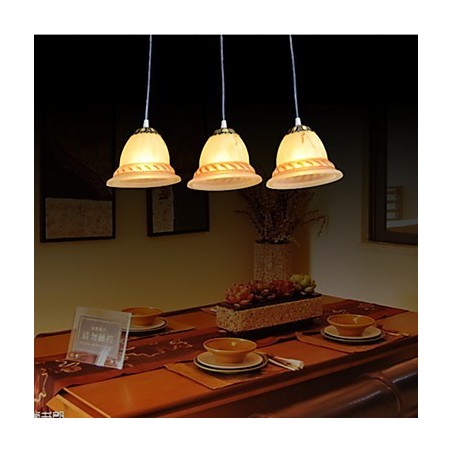 Pendant Three Lights Bronze European Retro Classic
