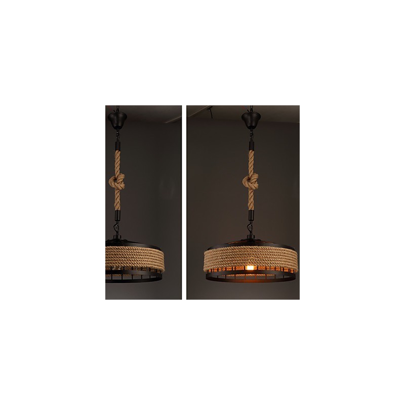 2 Light Country Designers Others Metal Chandelier Pendant Light