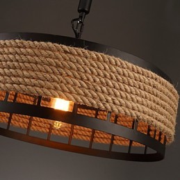 2 Light Country Designers Others Metal Chandelier Pendant Light