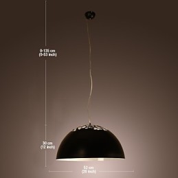 Modern Contemporary Bowl Painting Pendant Light