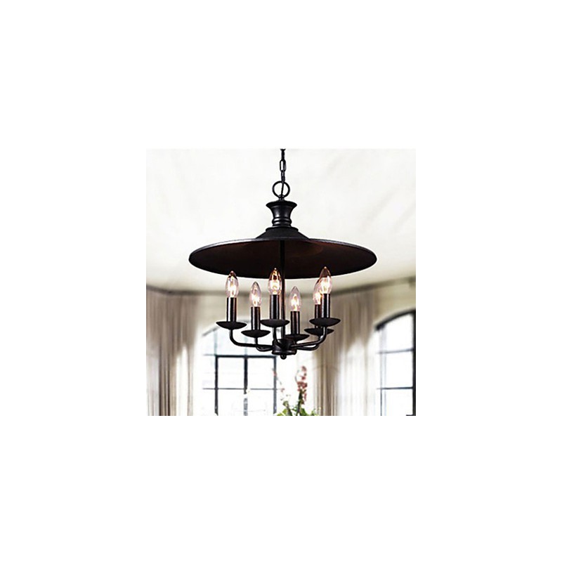 American Rural Nordic Art Candle Chandelier