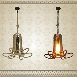 North American Type Rural Industrial Hemp retro Wrought Iron Chandelier