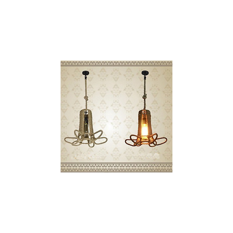 North American Type Rural Industrial Hemp retro Wrought Iron Chandelier