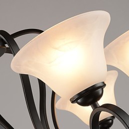 3 Lights Retro Chandelier Country Metal