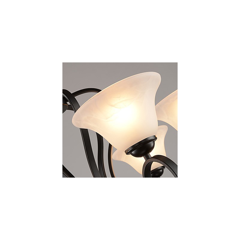 3 Lights Retro Chandelier Country Metal