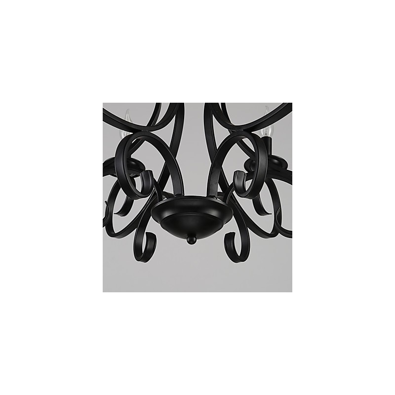 3 Lights Retro Chandelier Country Metal