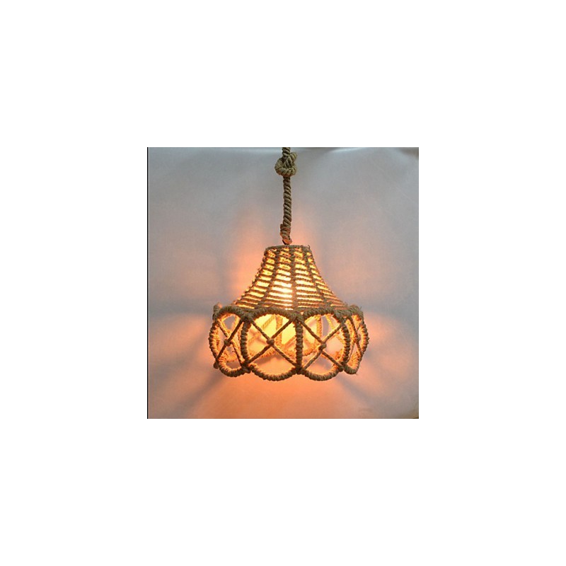 American Country Vintage Iron Chandelier Industrial Hemp