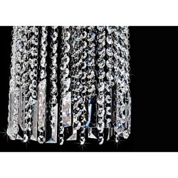 Modern Contemporary Crystal Metal Pendant Light