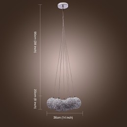 Comtemporary Aluminum Pendant Light with 7 Lights