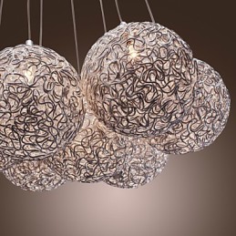 Comtemporary Aluminum Pendant Light with 7 Lights