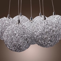 Comtemporary Aluminum Pendant Light with 7 Lights