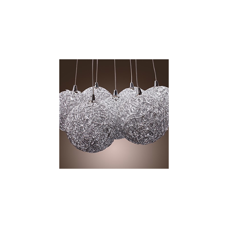 Comtemporary Aluminum Pendant Light with 7 Lights