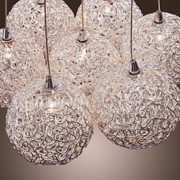 Comtemporary Aluminum Pendant Light with 7 Lights