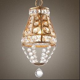 American Country Crystal Chandelier Retro porch Art Chandelier