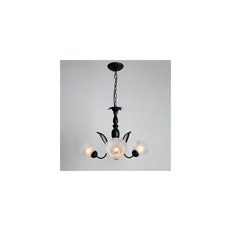 Traditional Classic Painting Metal Chandelier