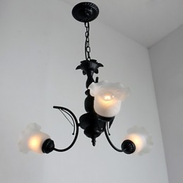 Traditional Classic Painting Metal Chandelier