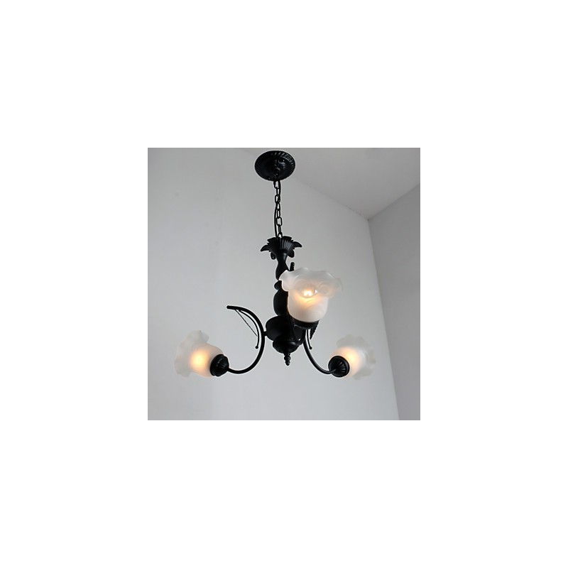 Traditional Classic Painting Metal Chandelier
