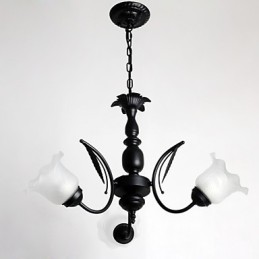Traditional Classic Painting Metal Chandelier