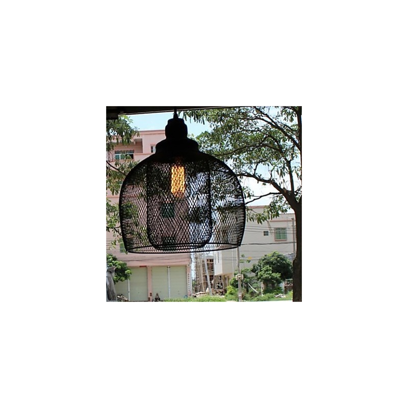 American Retro Birdcage Shape Iron Art Chandelier