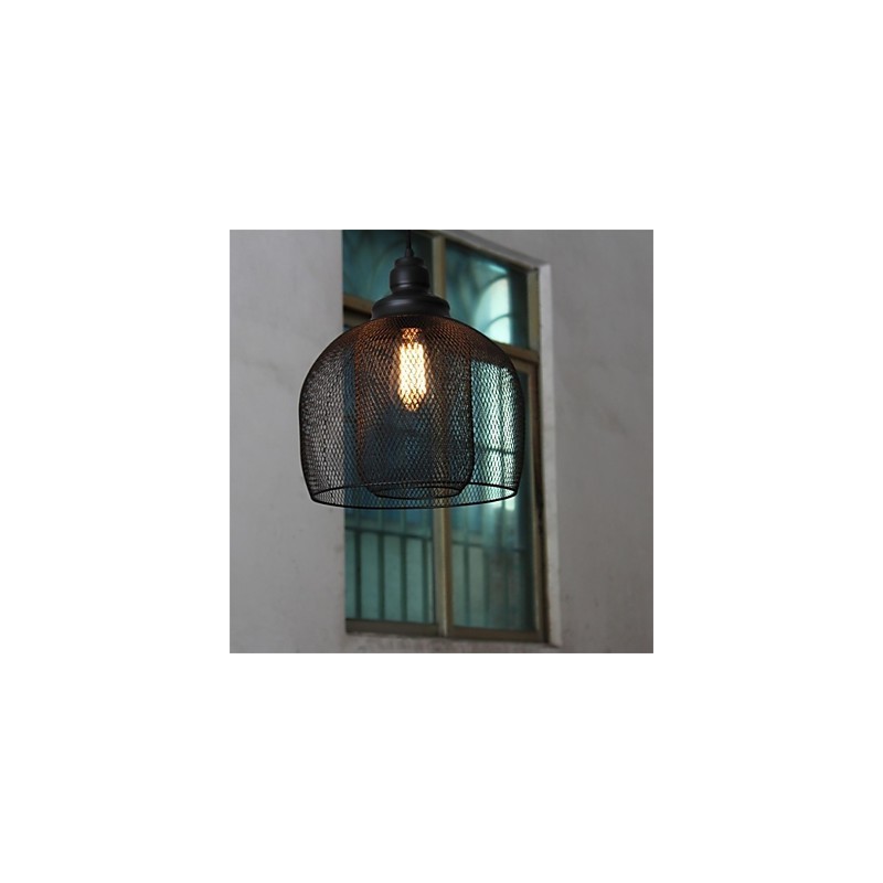 American Retro Birdcage Shape Iron Art Chandelier