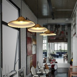 Country Gold Metal Pendant Light Garage
