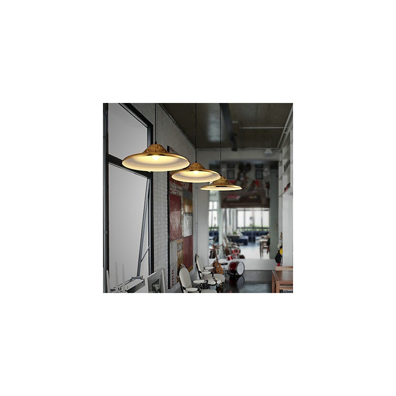 Country Gold Metal Pendant Light Garage