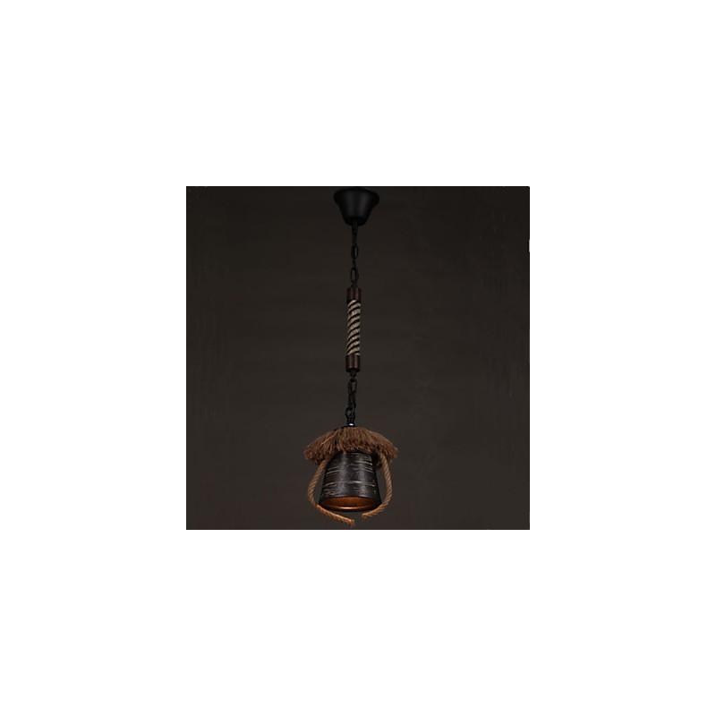 American Country Retro Hemp Ceramic lamp