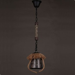 American Country Retro Hemp Ceramic lamp