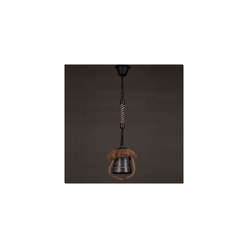 American Country Retro Hemp Ceramic lamp