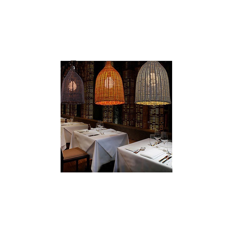 Rattan Chandelier Chandelier Chandelier Creative Retro Rattan lamp