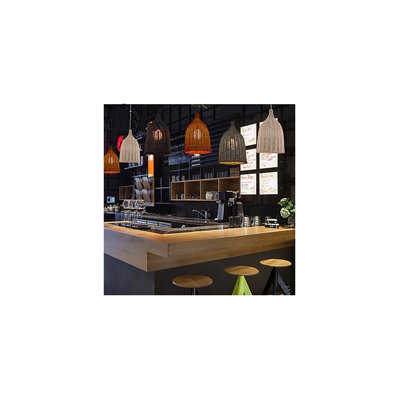 Rattan Chandelier Chandelier Chandelier Creative Retro Rattan lamp