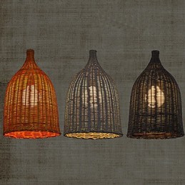 Rattan Chandelier Chandelier Chandelier Creative Retro Rattan lamp