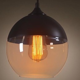 WestMenLights Modern Vintage Glass Ceiling Pendant Light 200mm Diameter