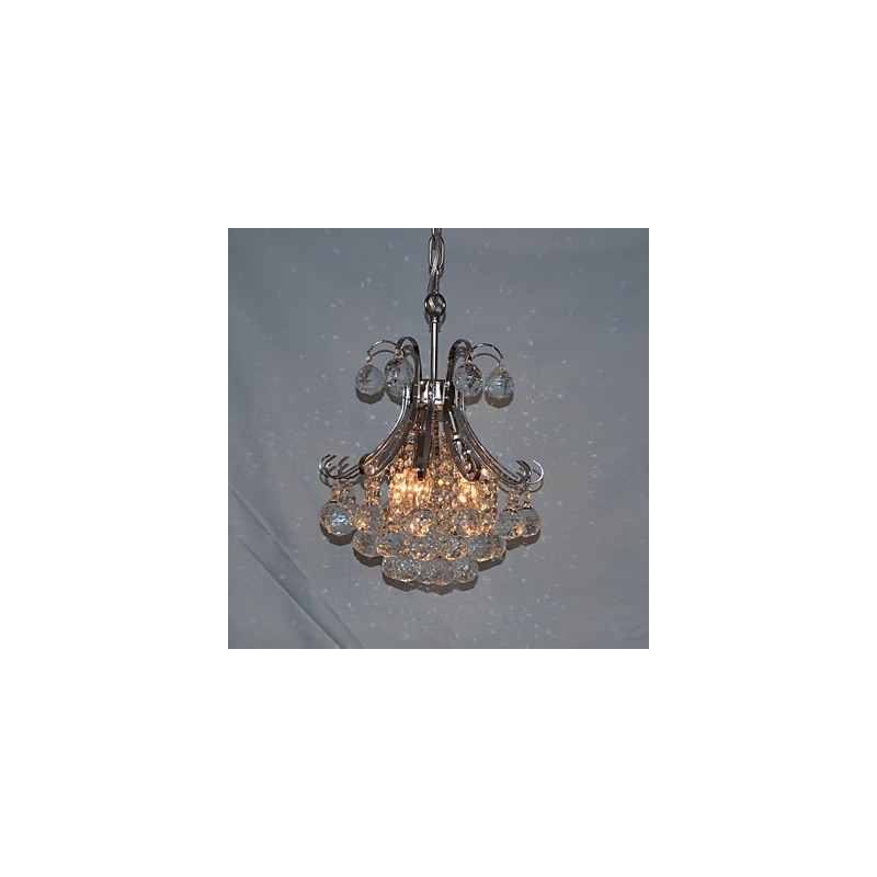 Modern Contemporary Crystal Mini Style Electroplated Chandelier Pendant Light
